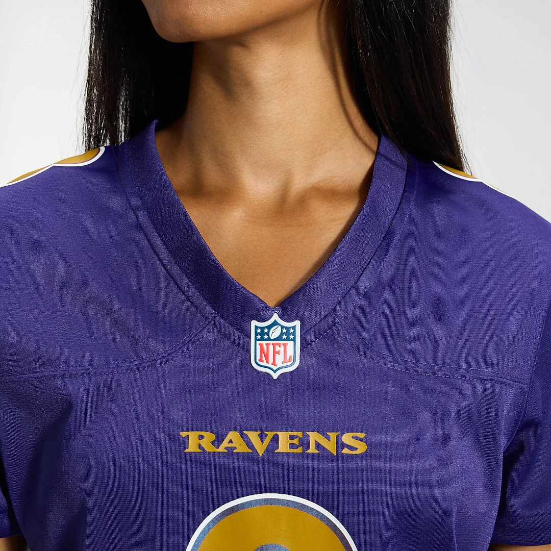 Zennovawear Lamar Jackson Baltimore Ravens Women's Alternate Game Jersey - Purple
