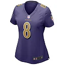 Zennovawear Lamar Jackson Baltimore Ravens Women's Alternate Game Player Jersey - Purple