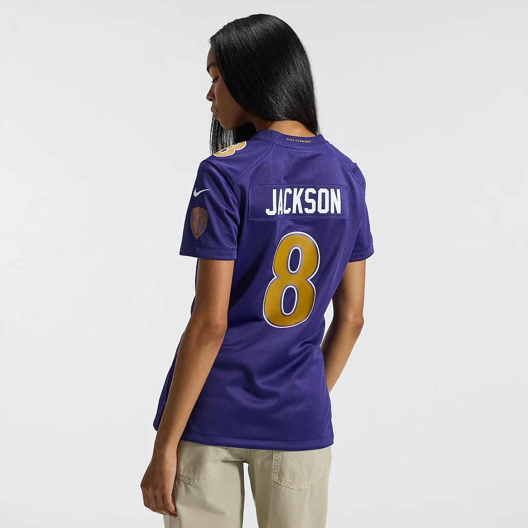 Zennovawear Lamar Jackson Baltimore Ravens Women's Alternate Game Jersey - Purple