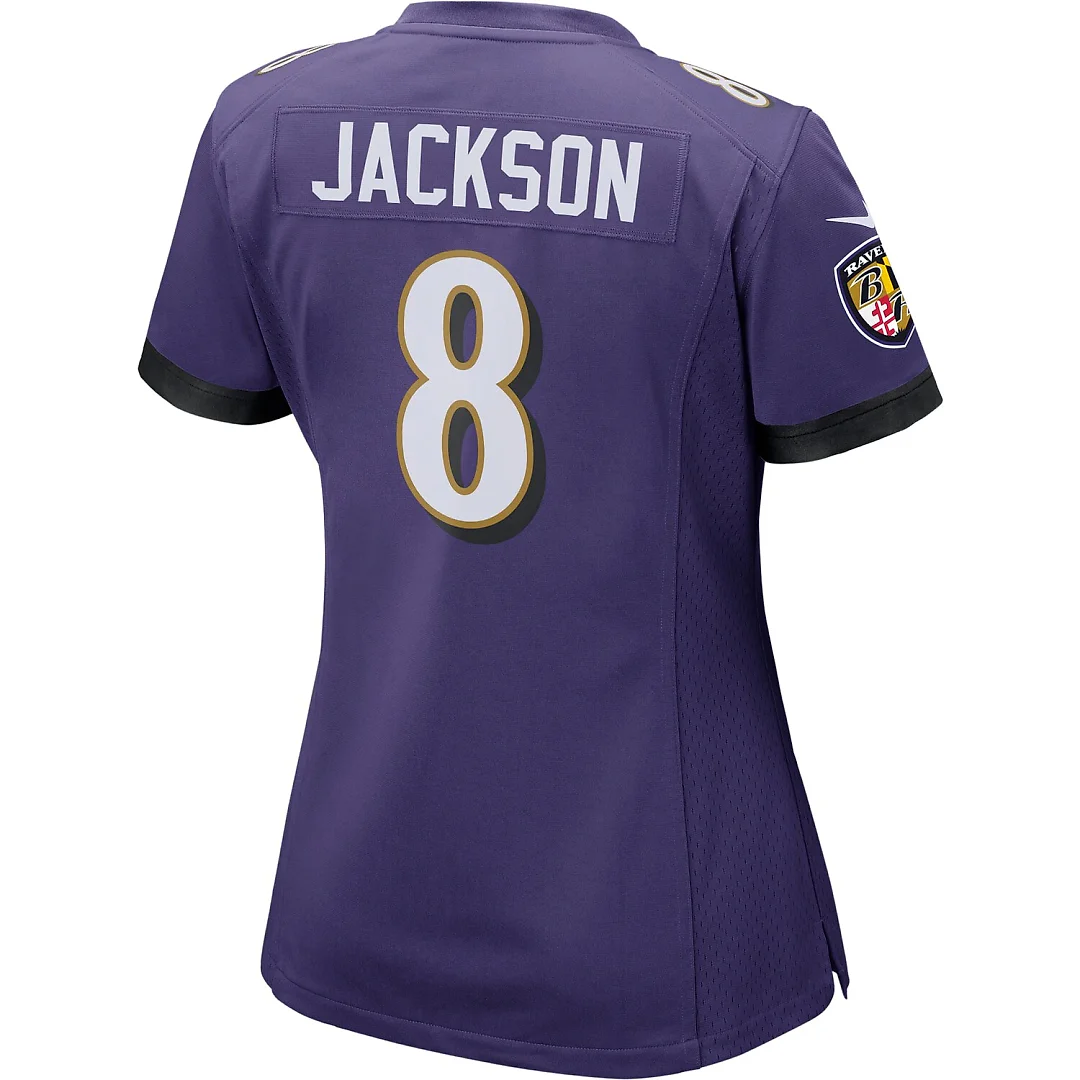 Zennovawear Lamar Jackson Baltimore Ravens Women's Game Jersey - Purple