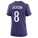 Zennovawear Lamar Jackson Baltimore Ravens Women's Team Game Jersey - Purple