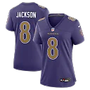 Zennovawear Lamar Jackson Baltimore Ravens Women's Alternate Game Jersey - Purple