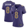 Zennovawear Lamar Jackson Baltimore Ravens Women's Alternate Game Jersey - Purple
