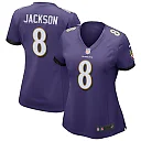 Zennovawear Lamar Jackson Baltimore Ravens Women's Game Jersey - Purple
