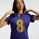 Zennovawear Lamar Jackson Baltimore Ravens Women's Alternate Game Jersey - Purple