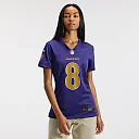 Zennovawear Lamar Jackson Baltimore Ravens Women's Alternate Game Jersey - Purple