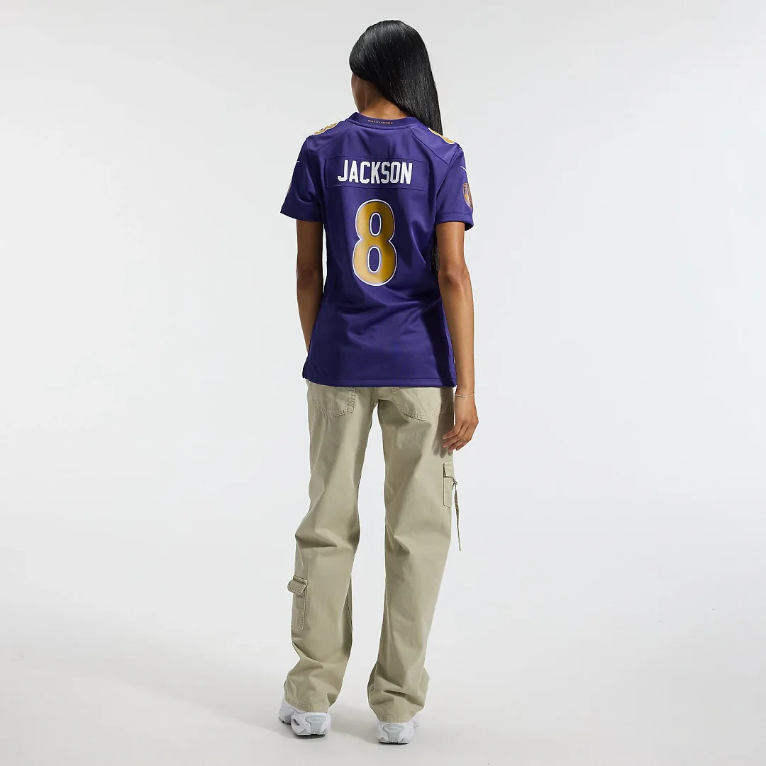Zennovawear Lamar Jackson Baltimore Ravens Women's Alternate Game Jersey - Purple
