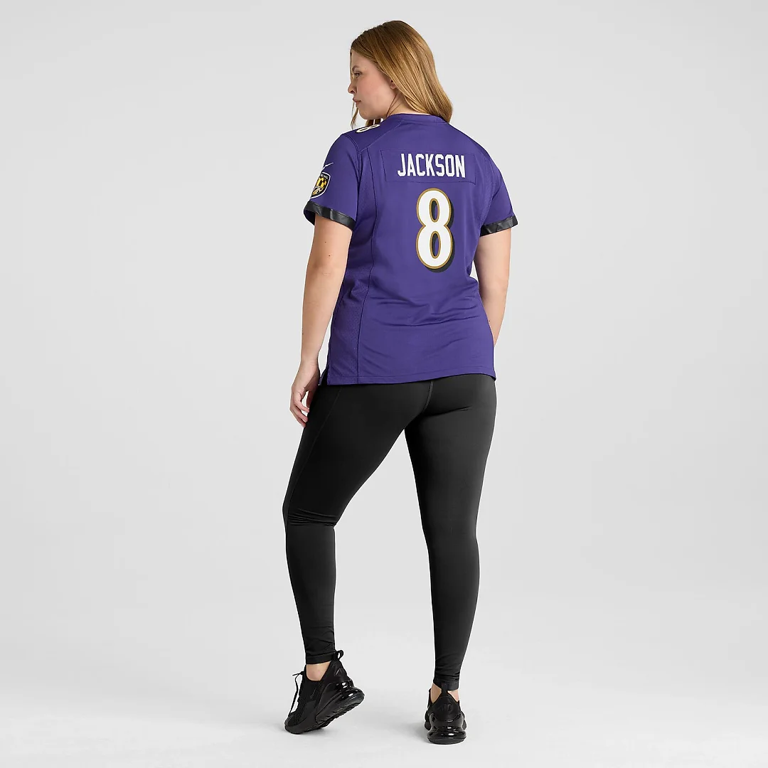 Zennovawear Lamar Jackson Baltimore Ravens Women's Game Jersey - Purple