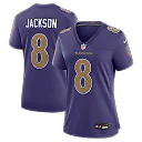 Zennovawear Lamar Jackson Baltimore Ravens Women's Alternate Game Jersey - Purple