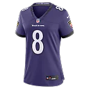 Zennovawear Lamar Jackson Baltimore Ravens Women's Team Game Jersey - Purple