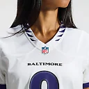 Zennovawear Lamar Jackson Baltimore Ravens Women's Game Jersey - White