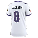 Zennovawear Lamar Jackson Baltimore Ravens Women's Game Jersey - White