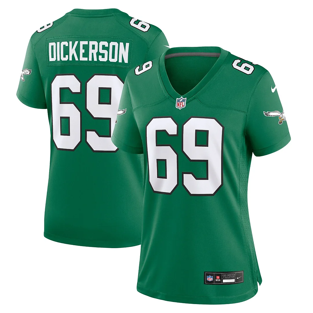 Zennovawear Landon Dickerson Philadelphia Eagles Women's Alternate Game Jersey - Kelly Green