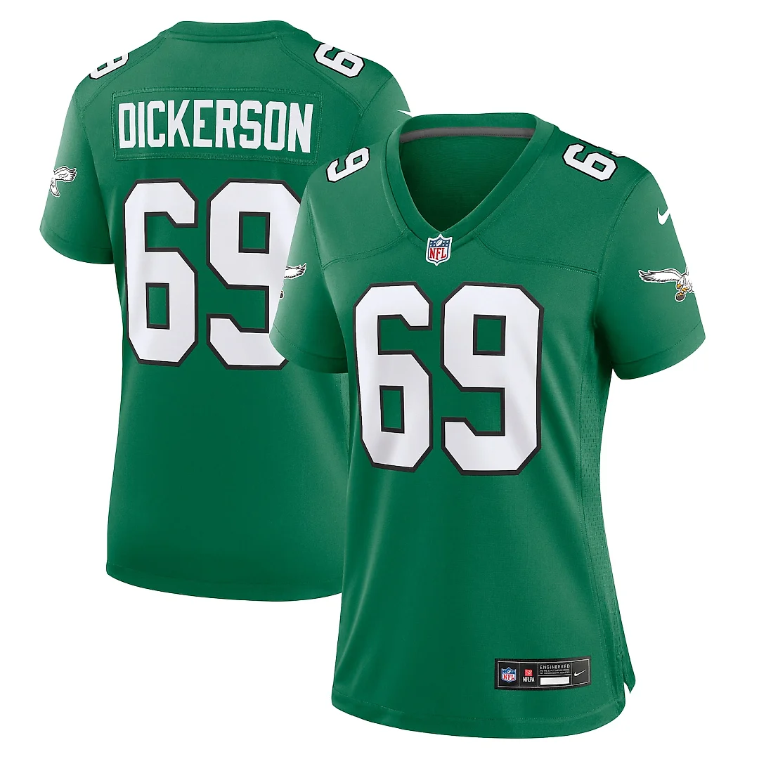 Zennovawear Landon Dickerson Philadelphia Eagles Women's Alternate Game Jersey - Kelly Green