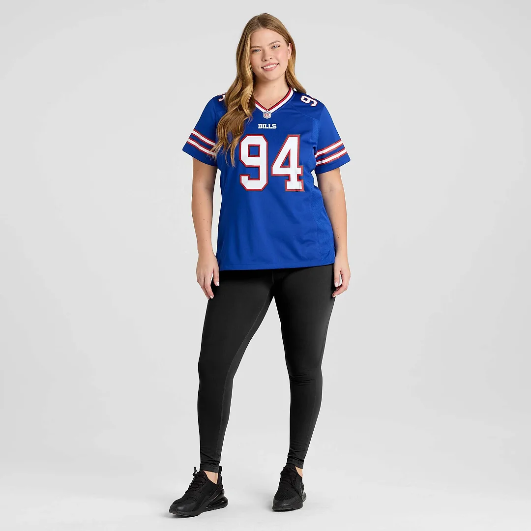 Zennovawear Landon Jackson Buffalo Bills Women's Team Game Jersey - Royal