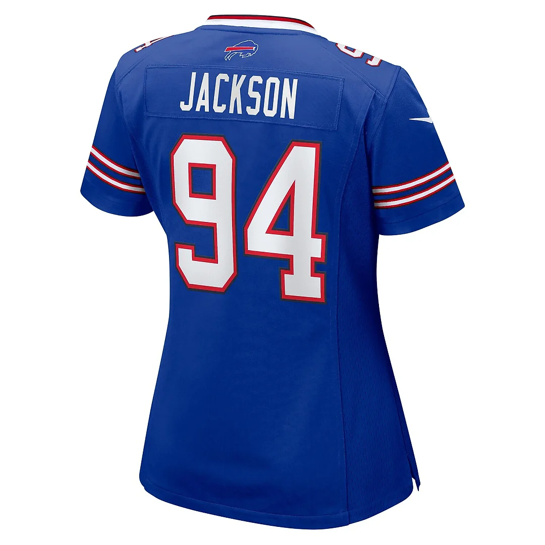 Zennovawear Landon Jackson Buffalo Bills Women's Team Game Jersey - Royal