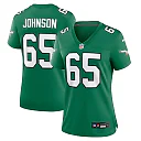 Zennovawear Lane Johnson Philadelphia Eagles Women's Alternate Game Jersey - Kelly Green