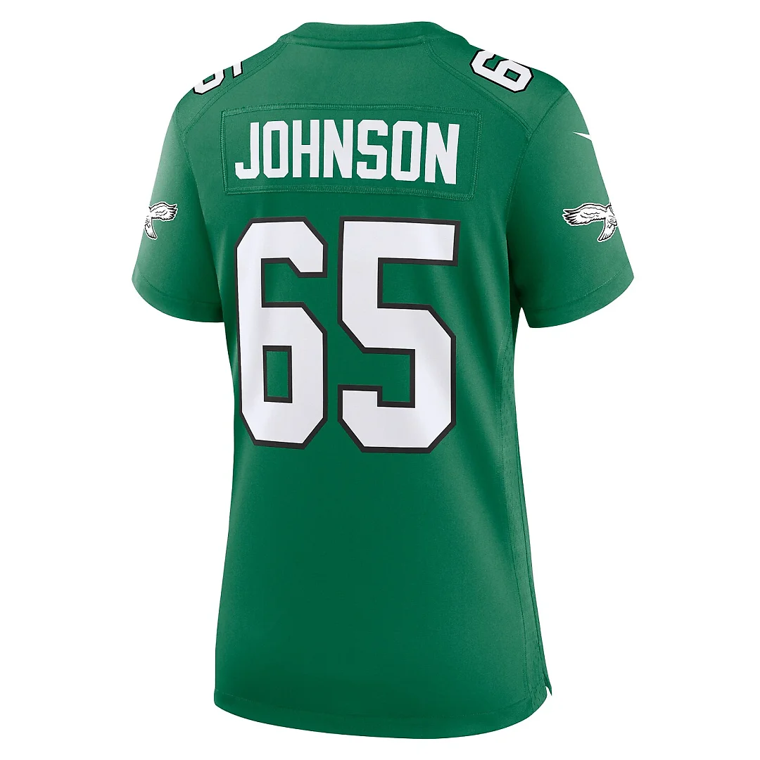 Zennovawear Lane Johnson Philadelphia Eagles Women's Alternate Game Jersey - Kelly Green