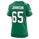 Zennovawear Lane Johnson Philadelphia Eagles Women's Alternate Game Jersey - Kelly Green