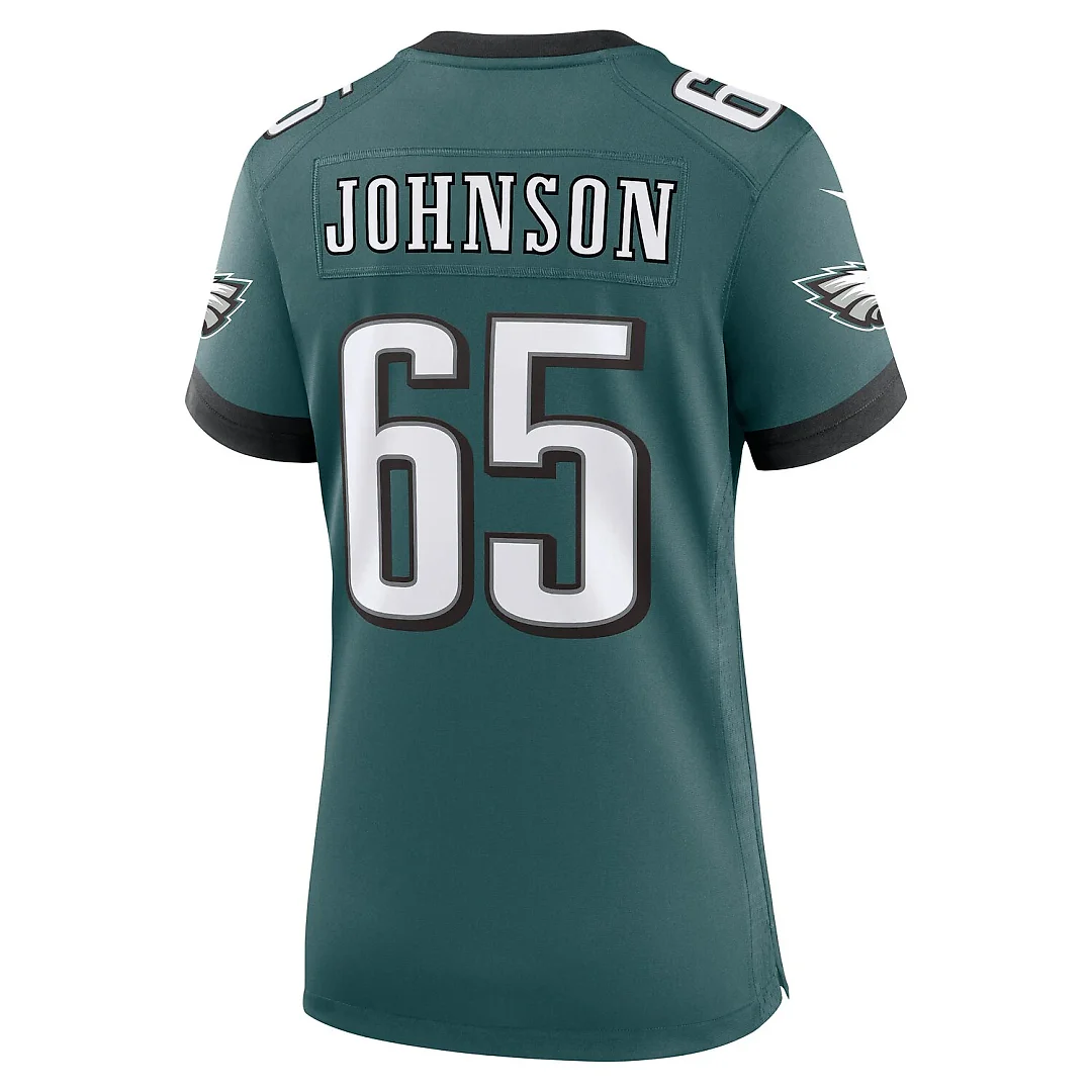 Zennovawear Lane Johnson Philadelphia Eagles Women's Team Game Jersey - Midnight Green