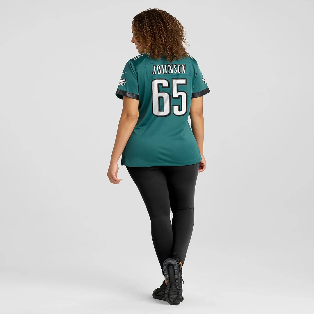 Zennovawear Lane Johnson Philadelphia Eagles Women's Team Game Jersey - Midnight Green