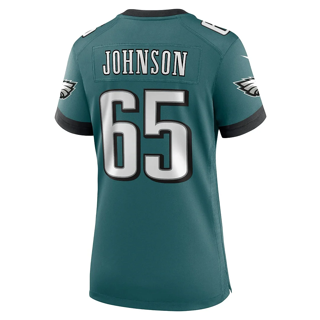 Zennovawear Lane Johnson Philadelphia Eagles Women's Team Game Jersey - Midnight Green