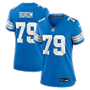 Zennovawear Larry Borom Detroit Lions Women's Team Game Jersey - Blue