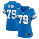 Zennovawear Larry Borom Detroit Lions Women's Team Game Jersey - Blue