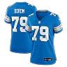 Zennovawear Larry Borom Detroit Lions Women's Team Game Jersey - Blue