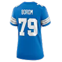 Zennovawear Larry Borom Detroit Lions Women's Team Game Jersey - Blue