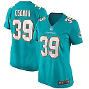 Zennovawear Larry Csonka Miami Dolphins Women's Game Retired Player Jersey - Aqua