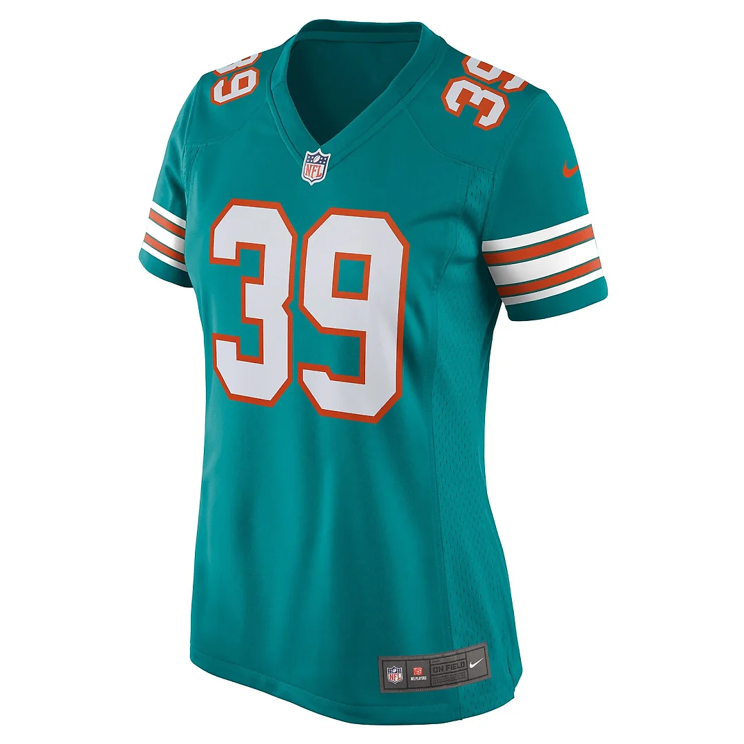 Zennovawear Larry Csonka Miami Dolphins Women's Retired Player Jersey - Aqua