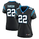 Zennovawear Lathan Ransom Carolina Panthers Women's Team Game Jersey - Black