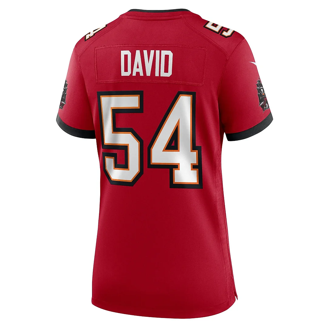 Zennovawear Lavonte David Tampa Bay Buccaneers Women's Team Game Jersey - Red