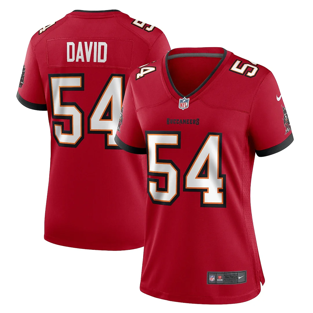 Zennovawear Lavonte David Tampa Bay Buccaneers Women's Team Game Jersey - Red