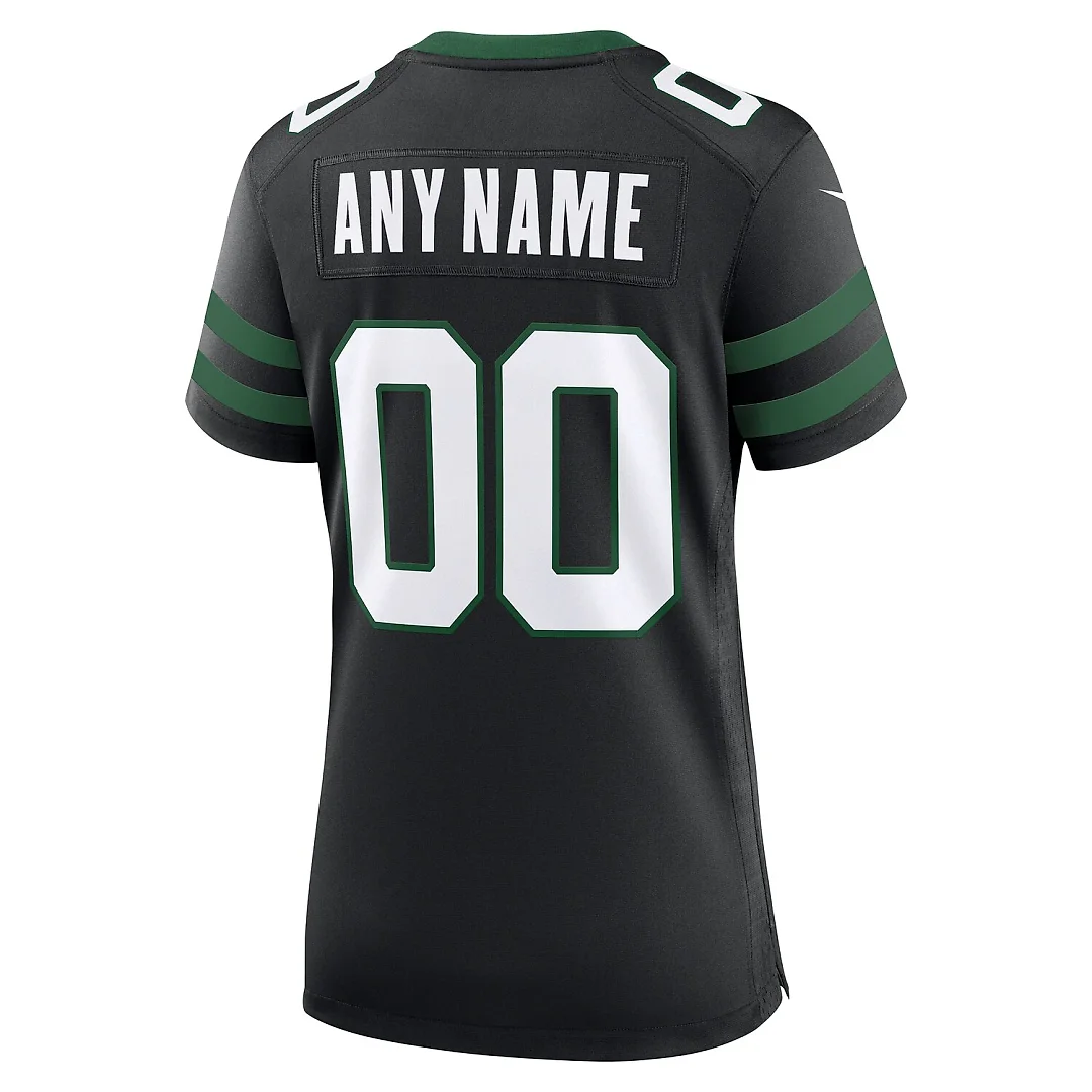 Zennovawear New York Jets Women's Alternate Custom Game Jersey - Legacy Black