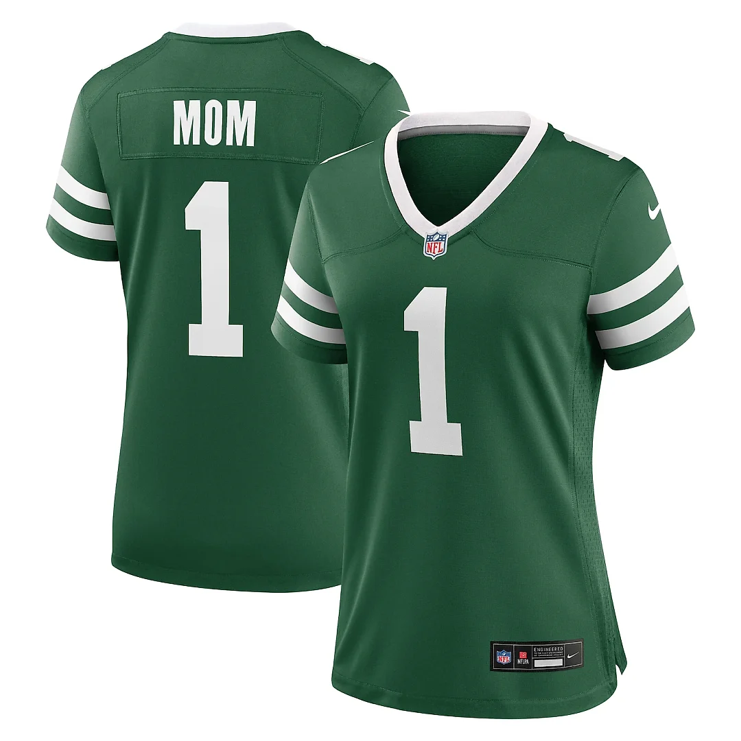 Zennovawear New York Jets Women's #1 Mom Game Jersey - Legacy Green