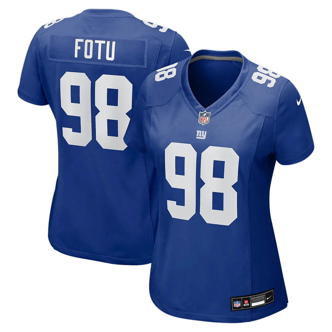 Zennovawear Leki Fotu New York Giants Women's Team Game Jersey - Royal