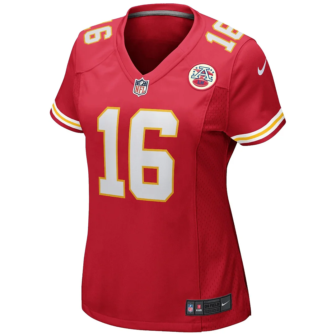 Zennovawear Len Dawson Kansas City Chiefs Women's Game Retired Player Jersey - Red