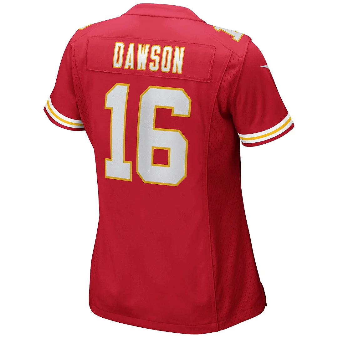 Zennovawear Len Dawson Kansas City Chiefs Women's Game Retired Player Jersey - Red