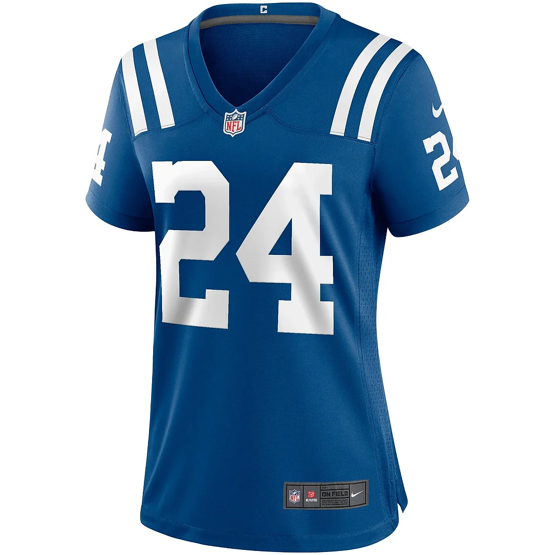 Zennovawear Lenny Moore Indianapolis Colts Women's Game Retired Player Jersey - Royal
