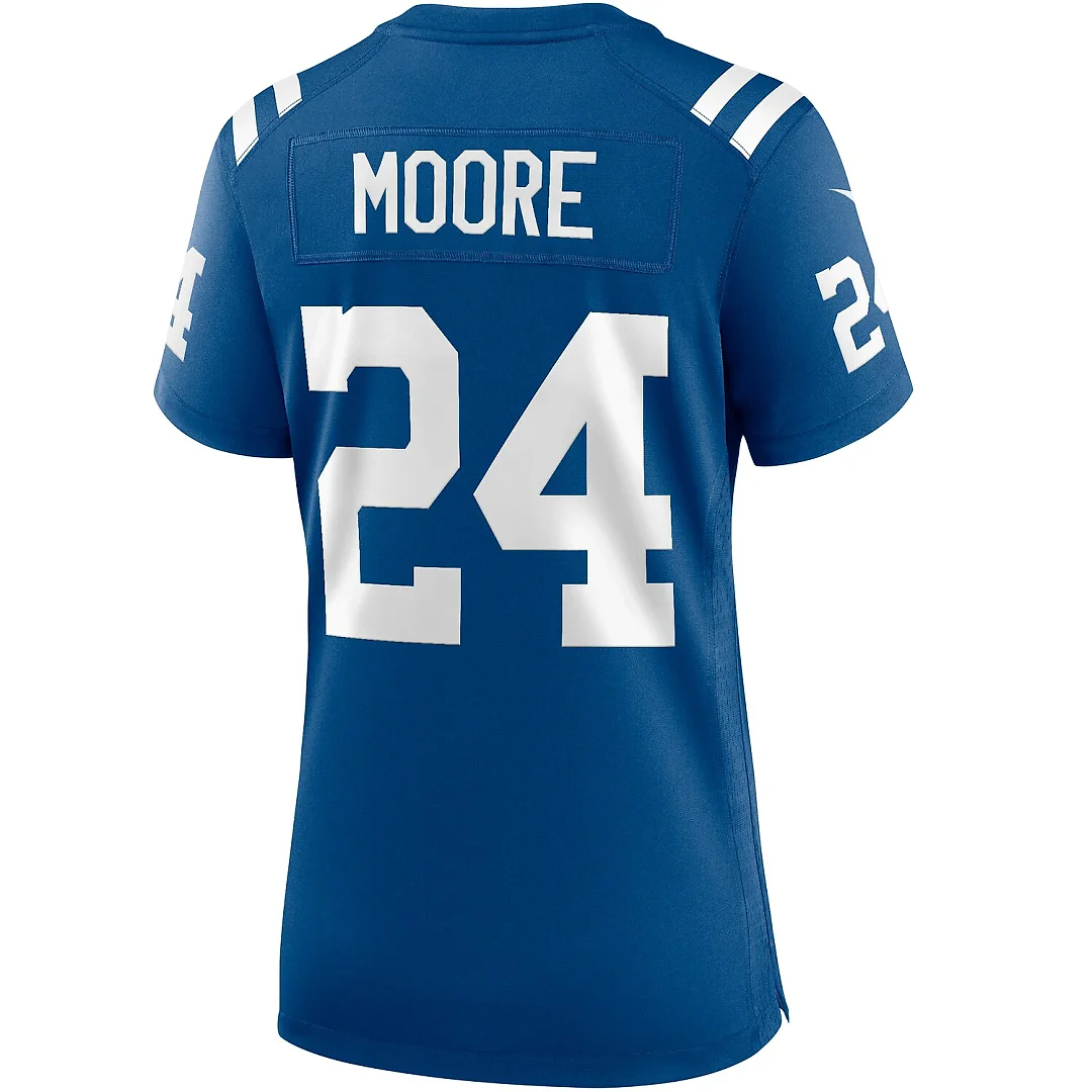 Zennovawear Lenny Moore Indianapolis Colts Women's Game Retired Player Jersey - Royal