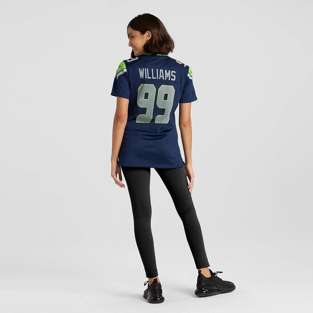 Zennovawear Leonard Williams Seattle Seahawks Women's Team Game Jersey - College Navy