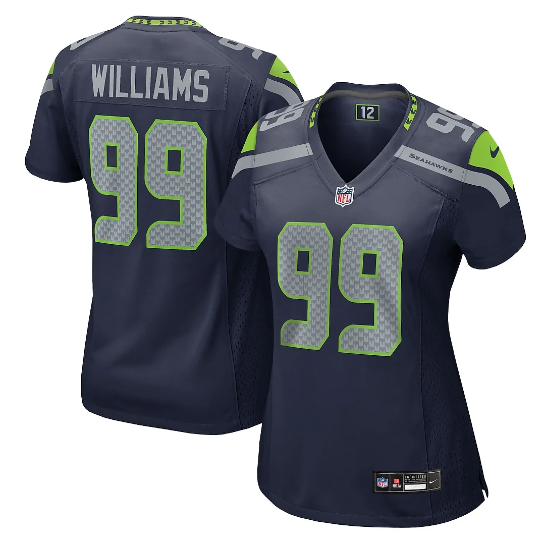 Zennovawear Leonard Williams Seattle Seahawks Women's Team Game Jersey - College Navy