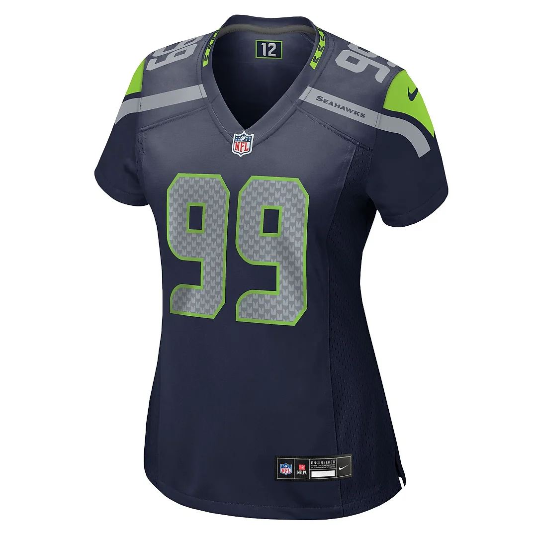 Zennovawear Leonard Williams Seattle Seahawks Women's Team Game Jersey - College Navy