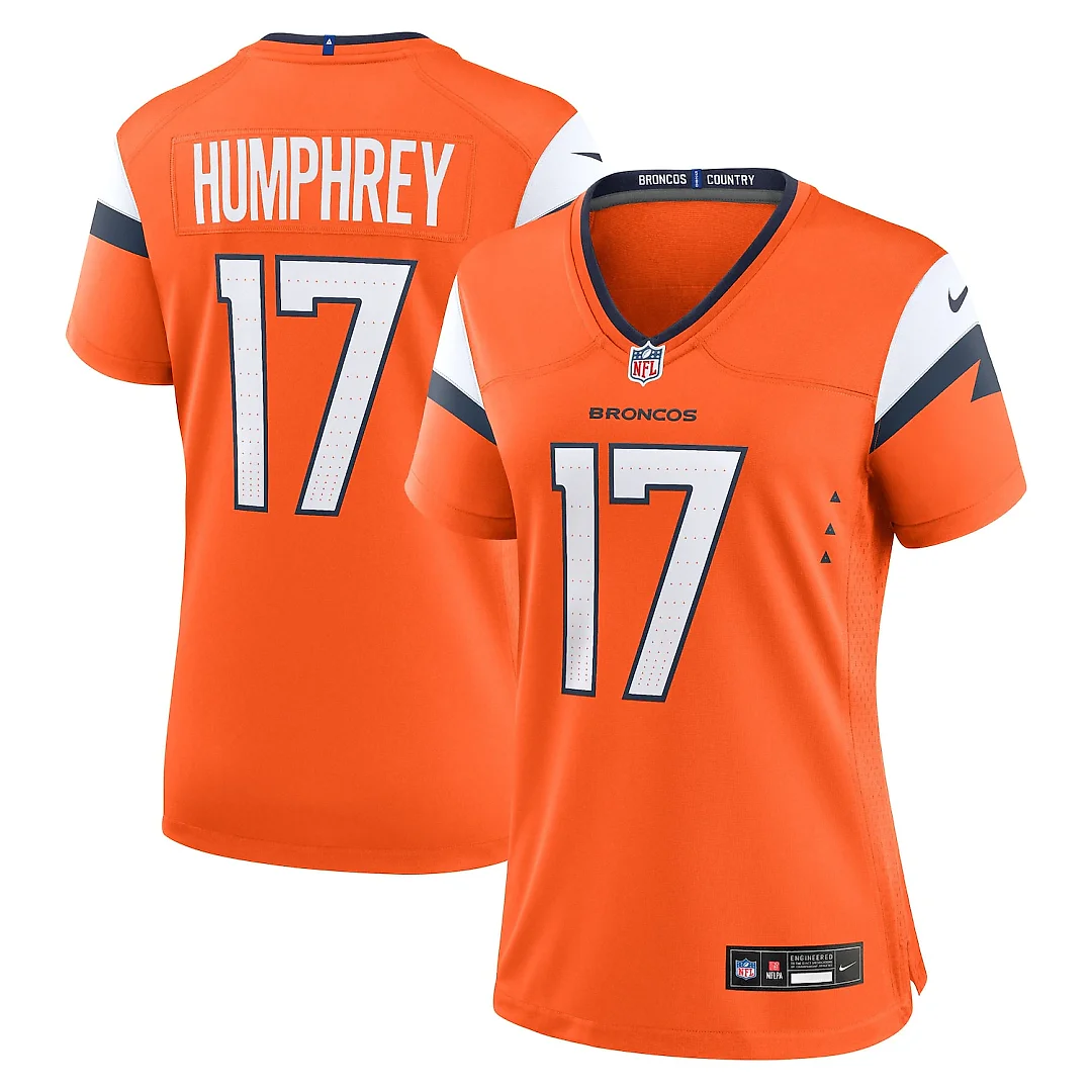 Zennovawear Lil'Jordan Humphrey Denver Broncos Women's Team Game Jersey - Orange