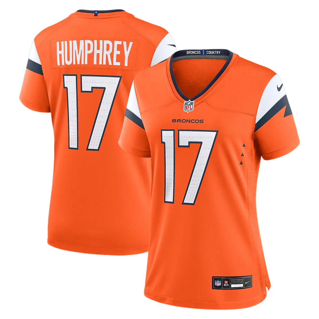 Zennovawear Lil'Jordan Humphrey Denver Broncos Women's Team Game Jersey - Orange