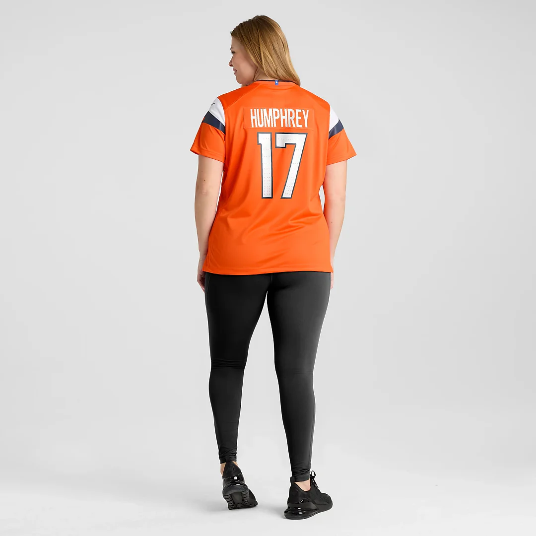 Zennovawear Lil'Jordan Humphrey Denver Broncos Women's Team Game Jersey - Orange