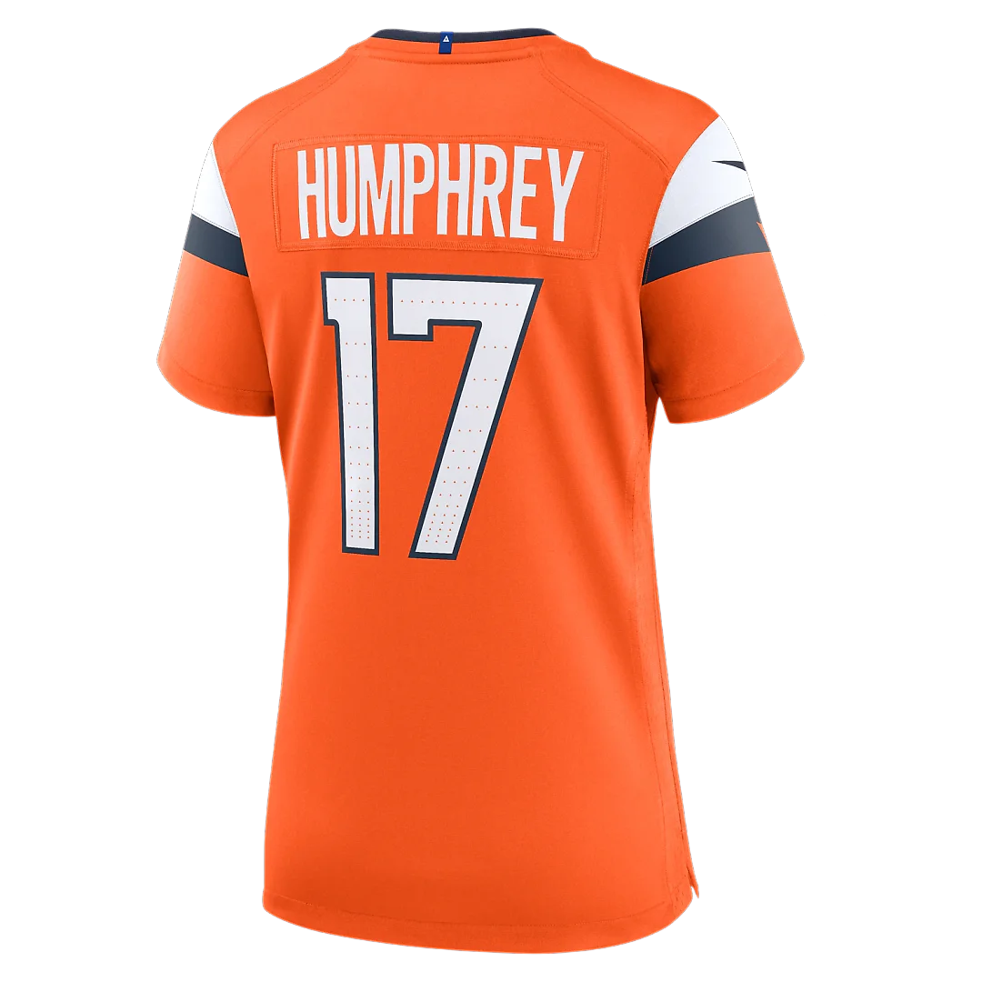 Zennovawear Lil'Jordan Humphrey Denver Broncos Women's Team Game Jersey - Orange