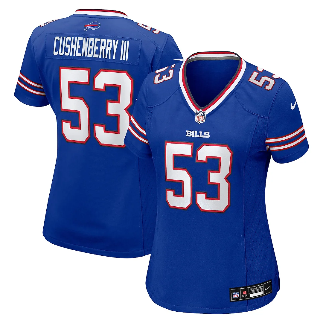 Zennovawear Lloyd Cushenberry III Buffalo Bills Women's Team Game Jersey - Royal